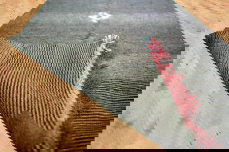 Handmade Black and White Moroccan Taznakht Wool Rug 200 x 100cm: Handmade Black and White Moroccan Taznakht Wool Rug 200 x 100cm Enhance your space with this exquisite Black and White Moroccan Handmade Taznakht rug. Crafted from 100% wool, this rug features a