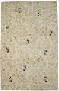 5'0 x 8'0 Handcrafted Multicolored Cowhide Area Rug Modern Geometric Design: 5'0 x 8'0 Handcrafted Multicolored Cowhide Area Rug Modern Geometric Design Enhance your living space with this exquisite 5'0 x 8'0 ft handcrafted patchwork cowhide area rug. Designed in a modern