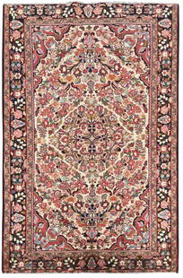 Multi-Color Persian Borchelu Rug 4'11 x 7'9 Handmade Wool Iran: Multi-Color Persian Borchelu Rug 4'11 x 7'9 Handmade Wool Iran Discover the beauty of the Multi-Color Persian Borchelu Rug, a handcrafted masterpiece that showcases the rich heritage of Persian weavin