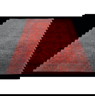 Khal Momadi Handwoven Afghan Rug 5' x 6.5' Wool Geometric Design: Khal Momadi Handwoven Afghan Rug 5' x 6.5' Wool Geometric Design Enhance your space with this stunning 5' x 6.5' Khal Momadi Turkmen Afghan Rug, an exquisite representation of traditional Turkmen