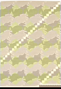 Rare Lime Green Trellis 5'0 x 8'0 Hand-Tufted Wool Area Rug: Rare Lime Green Trellis 5'0 x 8'0 Hand-Tufted Wool Area Rug Enhance your space with this rare, lime green trellis design plush rug, perfect for kids' rooms or modern interiors. Hand-tufted from