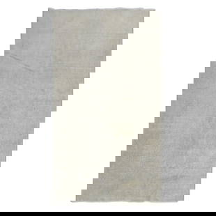 Vintage Moorish Hand-Knotted Turkish Wool Rug 3'9 x 7': Vintage Moorish Hand-Knotted Turkish Wool Rug 3'9 x 7' This exquisite Monochromatic Neutral Worn Turkish Rug features a Moorish style and is hand-knotted from high-quality wool, showcasing the
