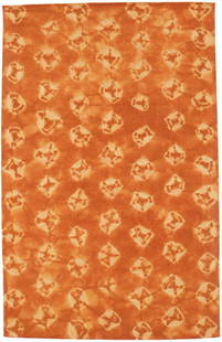 5'0 x 8'0 Hand-Tufted Wool Area Rug Solar Orange Modern Abstract Design: 5'0 x 8'0 Hand-Tufted Wool Area Rug Solar Orange Modern Abstract Design Transform your space with this stunning 5'0" x 8'0" hand-tufted area rug featuring a vibrant Solar Orange tie-dye abstract