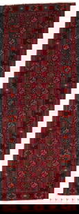 Handmade Tribal Wool Runner Rug 3'8" x 10'8" Vintage Knotted Carpet: Handmade Tribal Wool Runner Rug 3'8" x 10'8" Vintage Knotted Carpet Enhance your living space with this stunning Handmade Tribal Design Wool Runner Rug. Measuring 4' x 11', this original piece
