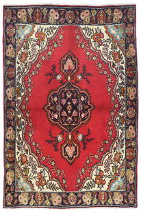 Vintage Floral Hand-Knotted Wool Area Rug 3'7 x 4'10: Vintage Floral Hand-Knotted Wool Area Rug 3'7 x 4'10 Enhance your space with this stunning vintage oriental rug featuring a classic floral design. Hand-knotted with care, this unique area rug is