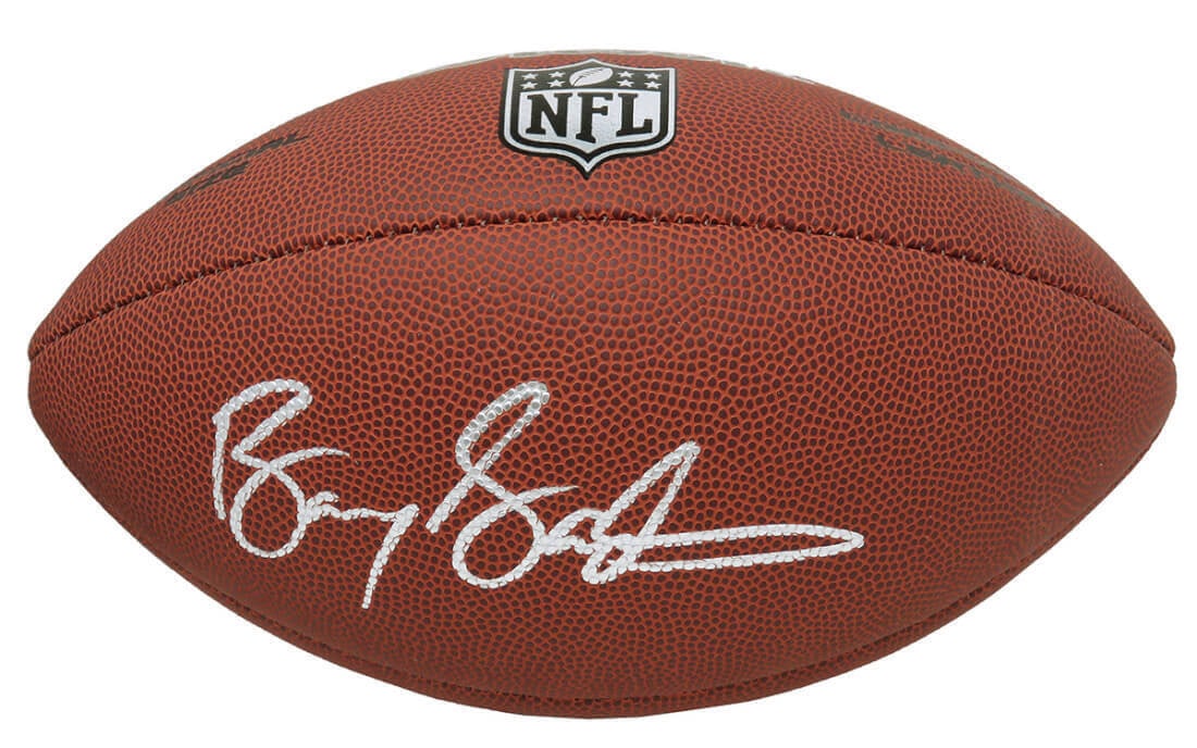 Barry Sanders Signed Wilson NFL Limited Full-Size Football HOF: Barry Sanders Signed Wilson NFL Limited Full-Size Football HOF Celebrate the legacy of Barry Sanders with this signed Wilson NFL Limited full-size football. This original piece of memorabilia features