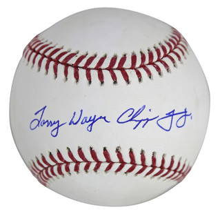 Chipper Jones Signed Oml Baseball Atlanta Braves PSA/DNA Certified: Chipper Jones Signed Oml Baseball Atlanta Braves PSA/DNA Certified This authentic Oml Baseball has been personally signed by Larry Wayne Chipper Jones Jr., renowned player of the Atlanta Braves. It