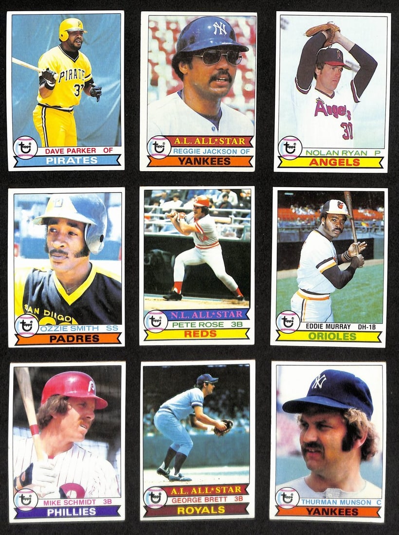 1979 Topps Baseball Card Complete Set 726 Cards Rose Ryan Brett Smith: 1979 Topps Baseball Card Complete Set 726 Cards Rose Ryan Brett Smith This offering features a complete set of 1979 Topps Baseball Cards, encompassing all 726 cards from the season. Each card is profe