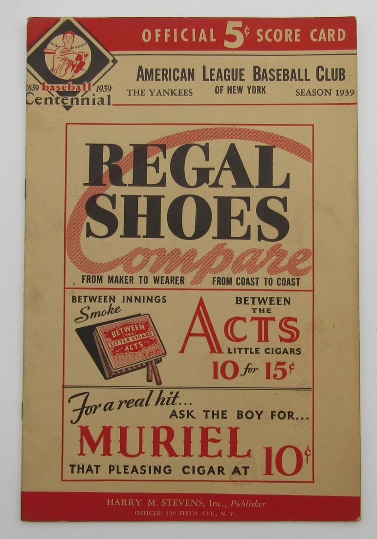 1939 MLB All Star Game Program Lou Gehrig DiMaggio Foxx Yankee Stadium: 1939 MLB All Star Game Program Lou Gehrig DiMaggio Foxx Yankee Stadium This is an original program from the 1939 MLB All-Star Game held at Yankee Stadium in the Bronx, New York. The game featured 10 Y