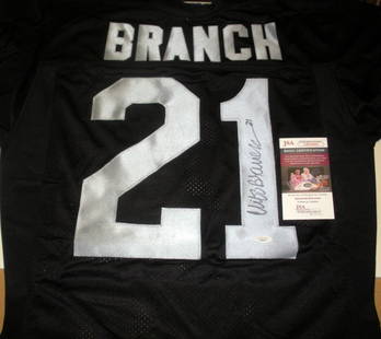 Cliff Branch Signed Oakland Raiders Wilson Jersey with JSA COA: Cliff Branch Signed Oakland Raiders Wilson Jersey with JSA COA Celebrate your fandom with this officially licensed Wilson jersey, signed by NFL legend Cliff Branch of the Oakland Raiders. This