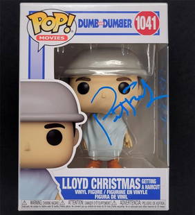 Peter Bobby Farrelly Signed Lloyd Christmas Funko Pop Beckett Authenticated: Peter Bobby Farrelly Signed Lloyd Christmas Funko Pop Beckett Authenticated This is an authentic Funko Pop! figure of Lloyd Christmas, signed by both Peter and Bobby Farrelly, the directors of the