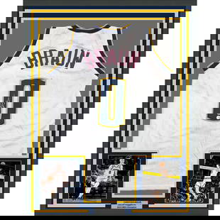 Framed Autographed Christian Braun Denver Nuggets Jersey Beckett COA 35x39: Framed Autographed Christian Braun Denver Nuggets Jersey Beckett COA 35x39 This framed, autographed 35x39 Denver Nuggets jersey features the signature of Christian Braun, a prominent NBA athlete.