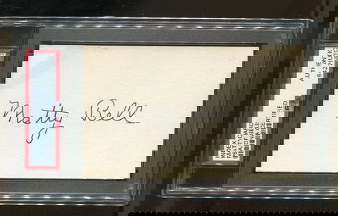 Matty Bell Autographed 3x5 Index Card PSA/DNA Texas A&M SMU CFBHOF: Matty Bell Autographed 3x5 Index Card PSA/DNA Texas A&M SMU CFBHOF This item features an original autographed index card measuring 3x5 inches, signed by Matty Bell, a notable figure in football