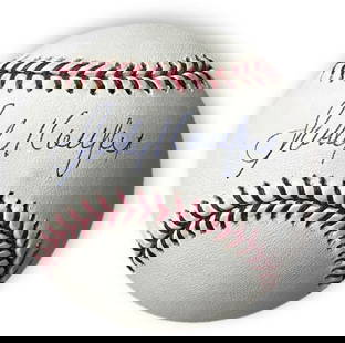 Sandy Koufax Signed MLB Baseball Los Angeles Dodgers MLB Authenticated: Sandy Koufax Signed MLB Baseball Los Angeles Dodgers MLB Authenticated This official MLB baseball is signed by the legendary Sandy Koufax, a prominent figure in Los Angeles Dodgers history. The ball