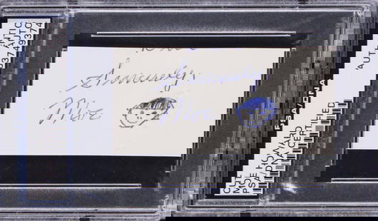 Moe Howard Autographed Cut with Self Portrait Sketch PSA Slabbed: Moe Howard Autographed Cut with Self Portrait Sketch PSA Slabbed This unique 1.5x3.25 cut signature features the autograph of Moe Howard, a legendary member of The Three Stooges, alongside a