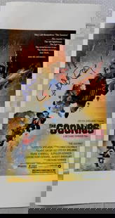Richard Donner Signed Goonies 11x17 Canvas Print: Richard Donner Signed Goonies 11x17 Canvas Print This is an original 11x17 canvas print of the iconic movie 'The Goonies,' personally signed by director Richard Donner. The print showcases vibrant