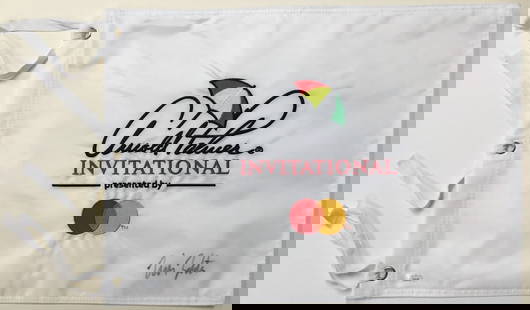 Will Zalatoris Signed Arnold Palmer Invitational Flag JSA Authenticated: Will Zalatoris Signed Arnold Palmer Invitational Flag JSA Authenticated Add a touch of golf history to your collection with this official Arnold Palmer Invitational pin flag, boldly signed by PGA