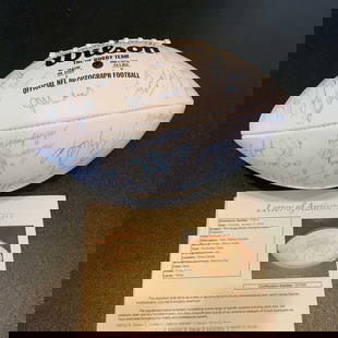 1972 Miami Dolphins Super Bowl Champs Signed Football 40+ Autographs JSA COA: 1972 Miami Dolphins Super Bowl Champs Signed Football 40+ Autographs JSA COA This vintage 1972 Miami Dolphins Super Bowl Champions football is a remarkable piece of sports memorabilia, showcasing over