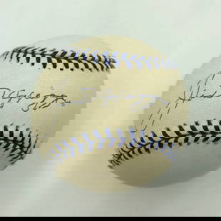 Joe DiMaggio Rare Signed Deathbed Baseball with PSA DNA COA: Joe DiMaggio Rare Signed Deathbed Baseball with PSA DNA COA This ultra-rare Joe DiMaggio signed "Deathbed" baseball marks a significant piece of baseball history. Just before the Hall of Famer's