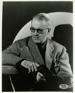 John Ford Autographed 8x10 B/W Photo PSA/DNA Certified: John Ford Autographed 8x10 B/W Photo PSA/DNA Certified Offered is an original autographed 8x10 black and white photo of renowned director John Ford. This piece is authenticated by PSA/DNA and