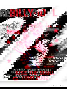 Billy Idol Autographed 13x19 Poster 2002 Kiss the Skull Tour JSA Authenticated: Billy Idol Autographed 13x19 Poster 2002 Kiss the Skull Tour JSA Authenticated This original 13x19 poster features a bold autographed signature from iconic musician Billy Idol, commemorating the