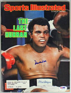 Muhammad Ali Signed Sports Illustrated 1980 PSA/DNA Certified: Muhammad Ali Signed Sports Illustrated 1980 PSA/DNA Certified This MUHAMMAD ALI BOXING AUTHENTIC SIGNED SPORTS ILLUSTRATED 1980 PSA/DNA #I91758 has been certified authentic. It will include the