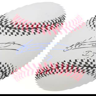 Vladimir Guerrero Jr Signed Rawlings MLB Baseball with JSA Certification: Vladimir Guerrero Jr Signed Rawlings MLB Baseball with JSA Certification This is a signed Rawlings Official MLB Baseball by Vladimir Guerrero Jr., showcasing his affiliation with the Toronto Blue