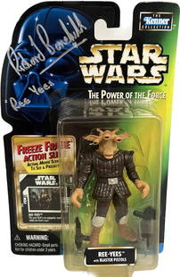 Signed Richard Bonehill Ree Yees Star Wars Action Figure Beckett Authenticated: Signed Richard Bonehill Ree Yees Star Wars Action Figure Beckett Authenticated This original Star Wars action figure features Ree Yees, a character from Return of the Jedi, and is signed by Richard Bo