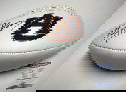 Bo Jackson Signed Football Auburn Tigers Oakland Raiders JSA COA: Bo Jackson Signed Football Auburn Tigers Oakland Raiders JSA COA This authentic signed football features the legendary athlete Bo Jackson, known for his time with the Auburn Tigers and the Oakland