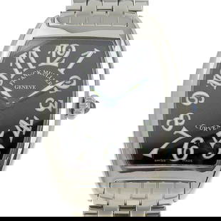 Franck Muller Tonneau Curvex 1752QZ Ladies Swiss Quartz Watch: Franck Muller Tonneau Curvex 1752QZ Ladies Swiss Quartz Watch Introducing the exquisite Franck Muller Tonneau Curvex 1752QZ, a Swiss-made ladies wristwatch that embodies elegance and precision. This