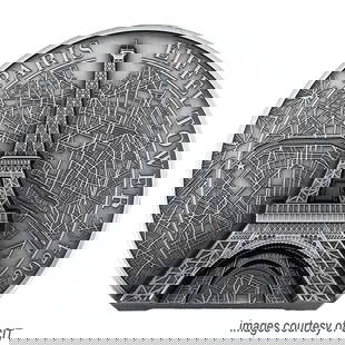 2024 5oz Silver Eiffel Tower Coin Ultra High Relief with Window Box: 2024 5oz Silver Eiffel Tower Coin Ultra High Relief with Window Box This stunning 2024 5oz Silver Eiffel Tower coin captures the magnificence of the Eiffel Tower, an architectural marvel that has