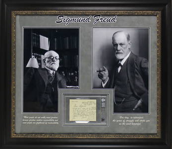 Sigmund Freud Signed Framed Letter August 29 1933 Beckett Authenticated