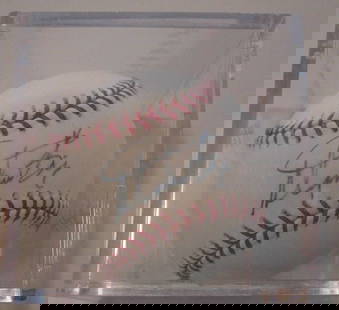 Stephen King Signed Baseball with JSA Authentication Red Sox Fan: Stephen King Signed Baseball with JSA Authentication Red Sox Fan This is a pre-owned baseball signed by the renowned author Stephen King, known for his works in the horror genre and as a dedicated