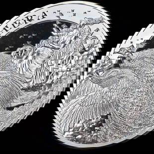 2022 St Helena 5 Oz Silver 5 Pound Proof Coin Goddess Hera OGP COA: 2022 St Helena 5 Oz Silver 5 Pound Proof Coin Goddess Hera OGP COA This exquisite 2022 St. Helena 5 Ounce Silver 5 Pound Proof coin features the Goddess Hera, showcasing stunning craftsmanship and
