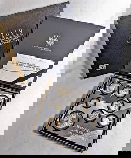 2019 U.S. Mint Limited Edition Silver Proof Set with COA: 2019 U.S. Mint Limited Edition Silver Proof Set with COA This 2019 U.S. Mint Limited Edition Silver Proof Set includes a beautifully crafted collection of coins made from high-quality silver,