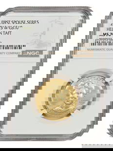 2013-W $10 Helen Taft NGC MS70 First Spouses Coin: 2013-W $10 Helen Taft NGC MS70 First Spouses Coin This 2013-W $10 Helen Taft coin is a stunning addition to any collection, graded MS70 by NGC, which signifies its exceptional quality. As part of