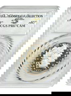 1900 Barber Half Dollar PR67CAM PCGS Certified Rare Gem: 1900 Barber Half Dollar PR67CAM PCGS Certified Rare Gem This 1900 Barber Half Dollar is a stunning example of numismatic artistry, graded PR67CAM by PCGS. As one of only 912 proofs struck that year,