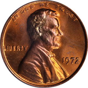 1972-P Lincoln Cent Doubled Die PCGS MS66 RD Uncirculated Gem