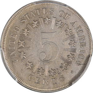 1867 Shield Nickel Proof PCGS PR62 Key Date Rare Coin