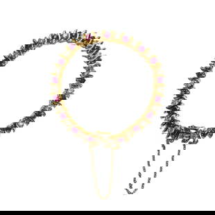 14k Yellow Gold Ruby Diamond Tennis Bracelet 6.00cts 7 Inches: 14k Yellow Gold Ruby Diamond Tennis Bracelet 6.00cts 7 Inches This exquisite Ruby and Diamond Tennis Bracelet is crafted from 14k yellow gold, featuring a stunning combination of natural rubies and di