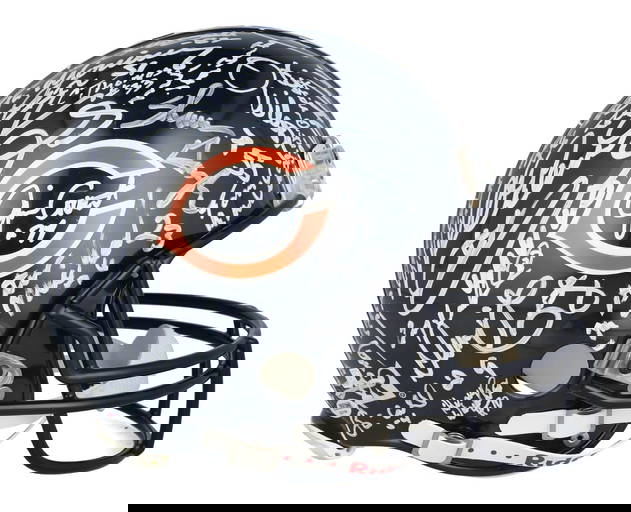 1985 Chicago Bears Team Signed Helmet With Psa Dna Coa