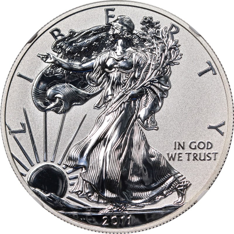 2011-P Silver American Eagle Reverse Proof PF69 NGC Early Releases Set: 2011-P Silver American Eagle Reverse Proof PF69 NGC Early Releases Set This 2011-P Silver American Eagle is a remarkable addition to any collection, featuring a stunning reverse proof finish. Certifie