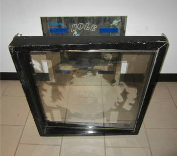Gottlieb Black Hole Pinball Backglasses & Back Door 1981 Set: Gottlieb Black Hole Pinball Backglasses & Back Door 1981 Set This listing features a pair of Black Hole pinball backglasses and a back door from the iconic 1981 Gottlieb game. Both backglasses are inc