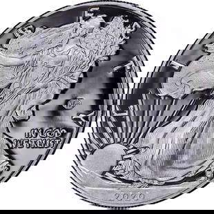 2020-W Silver American Eagle WWII V75 Privy Mark Uncertified Coin: 2020-W Silver American Eagle WWII V75 Privy Mark Uncertified Coin This 2020-W Silver American Eagle coin features a special World War II V75 privy mark, commemorating the 75th anniversary of the end o