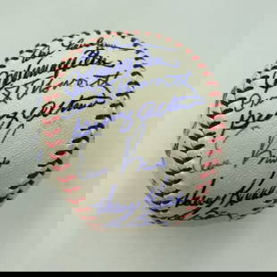 1965 Chicago Cubs Team Signed Baseball 25 Signatures JSA COA: 1965 Chicago Cubs Team Signed Baseball 25 Signatures JSA COA This is a beautiful 1965 Chicago Cubs Team Signed National League Baseball featuring 25 signatures, including Ernie Banks, Ron Santo,