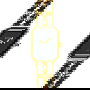CHANEL Premiere L H0001 Quartz Ladies Watch Black Gold 26mm: CHANEL Premiere L H0001 Quartz Ladies Watch Black Gold 26mm Introducing the CHANEL Premiere L H0001 Ladies Watch, a timeless piece that showcases the elegance and sophistication synonymous with the