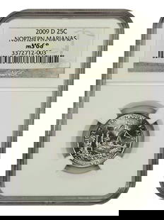 2009-D Northern Mariana Islands 25C Coin NGC MS68 Uncirculated: 2009-D Northern Mariana Islands 25C Coin NGC MS68 Uncirculated This 2009-D 25C Northern Mariana Islands coin is graded NGC MS68, signifying it is in uncirculated condition with a high level of detail