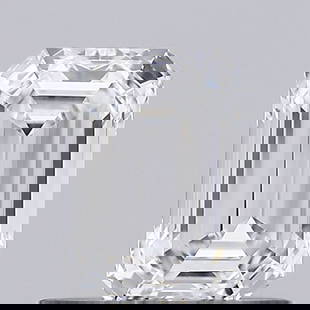 Loose Diamond - EMERALD 0.56ct D VS1: Loose Diamond - EMERALD 0.56ct D VS1 Source: This is a real non-mined Diamond that has been grown in a lab Shape: EMERALD Carats: 0.56 Color: D Clarity: VS1 Certification: IGI Video: Video Link 