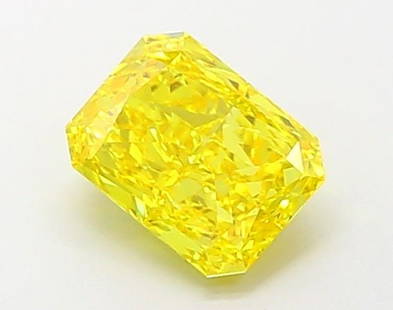 Loose Diamond - RADIANT 1.42ct Fancy Vivid Yellow VS2: Loose Diamond - RADIANT 1.42ct Fancy Vivid Yellow VS2 Source: This is a real non-mined Diamond that has been grown in a lab Shape: RADIANT Carats: 1.42 Color: Fancy Vivid Yellow Certification: IGI