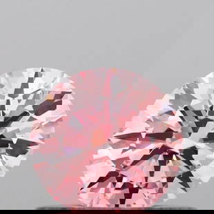 Loose Diamond - ROUND 0.5ct Fancy Vivid Pink VVS2: Loose Diamond - ROUND 0.5ct Fancy Vivid Pink VVS2 Source: This is a real non-mined Diamond that has been grown in a lab Shape: ROUND Carats: 0.5 Color: Fancy Vivid Pink Certification: IGI Video: